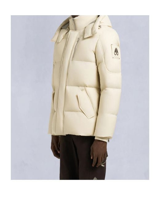 Moose Knuckles Natural Long-Sleeved Down Jacket for men