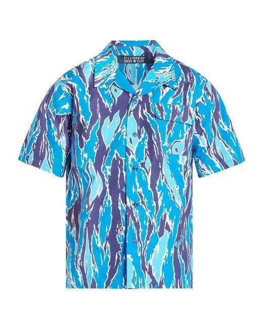 BBCICECREAM Blue Short-Sleeved Shirt for men