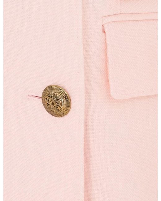 Zimmermann Pink Crush Double Breasted Jacket