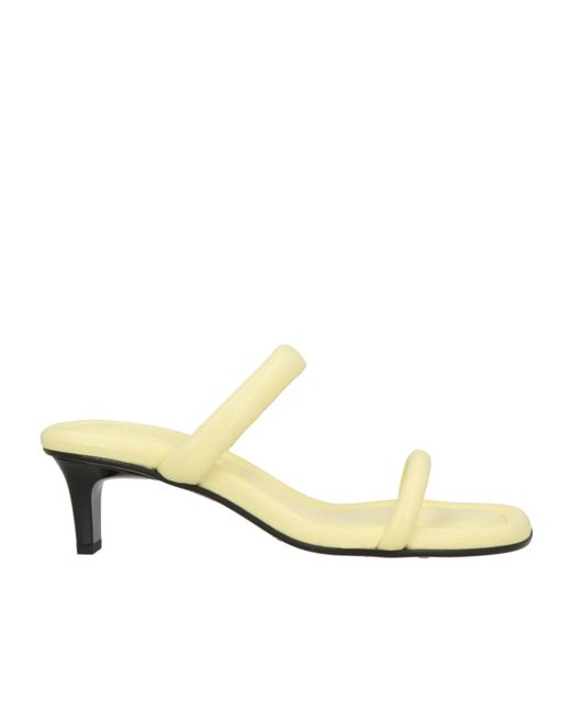 Isabel Marant Metallic Minimalist Solid Color Leather Sandals