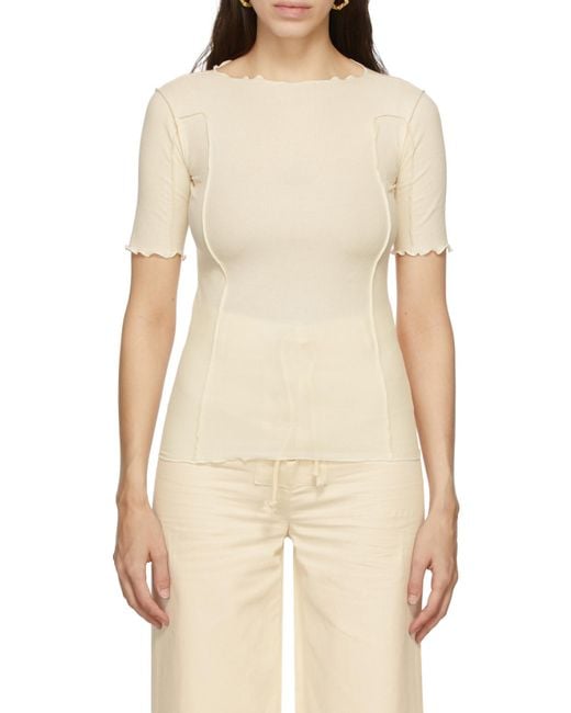 Baserange Natural Omato Stretch-Organic Cotton Top
