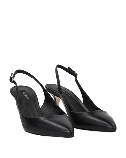 Dolce & Gabbana Black Pointed-Toe High Heels