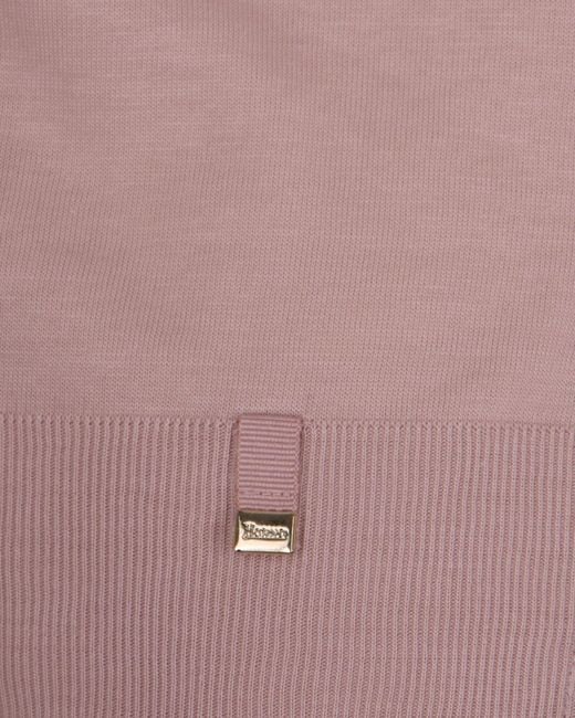 Herno Pink Short-Sleeved Crewneck Knitted Jumper