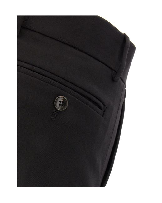 Quira Black Tailored Straight-Leg Pants
