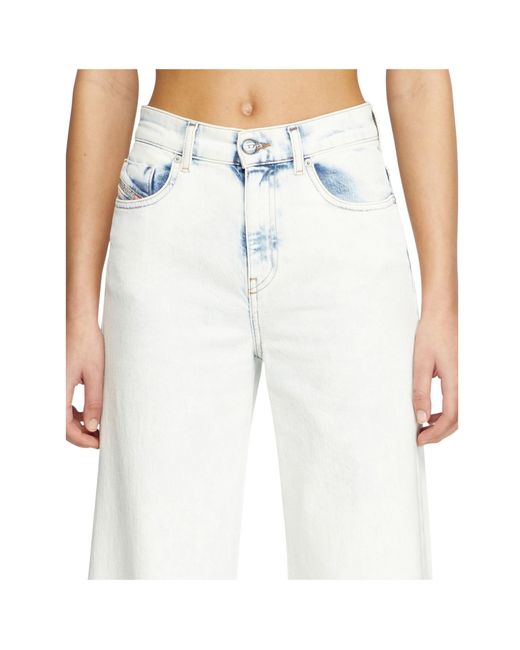 DIESEL White 1978 D-Akemi Flare Jeans
