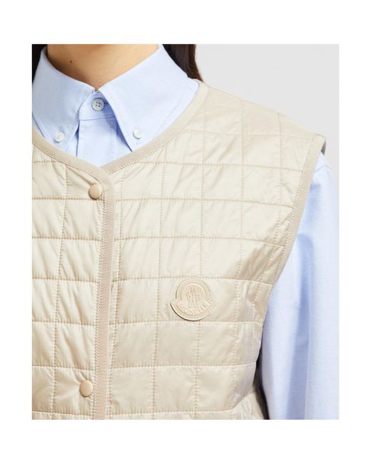 Moncler Natural Gourdon 3-In- Long Padded Jacket