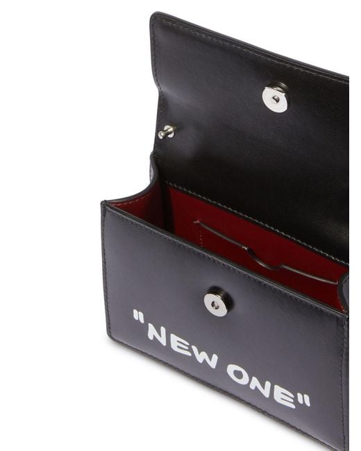 Off-White c/o Virgil Abloh Black Jitney Baby Quote Handbag