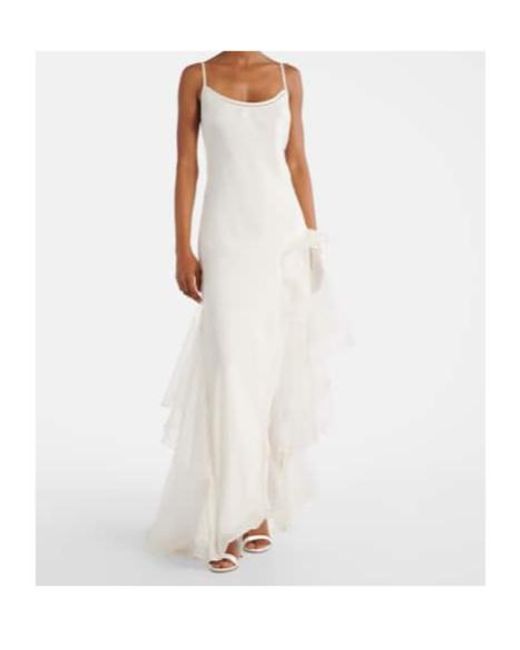 Sir White Ruffled Dress