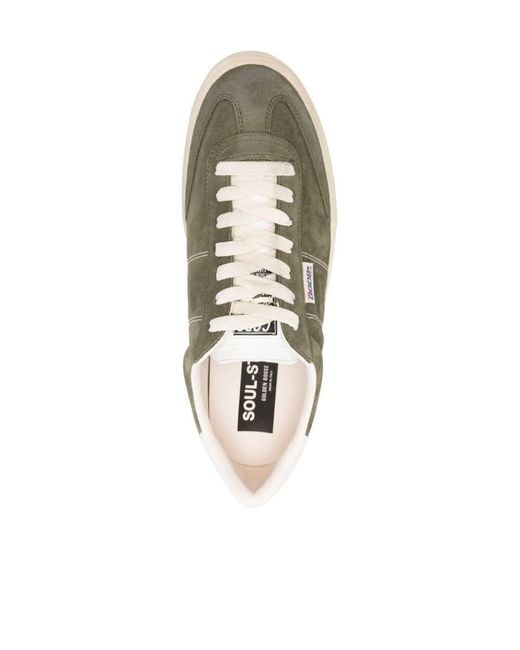 Golden Goose Deluxe Brand Brown Soul Star Low-Top Sneakers for men
