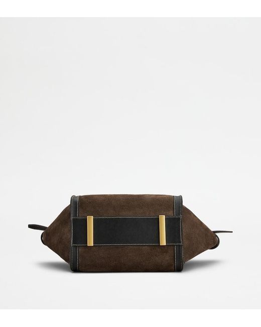 Tod's Brown T Signature Small Shoulder Bag