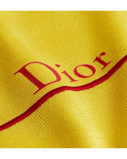 Dior Yellow Book Cover Short-Sleeved Sweater