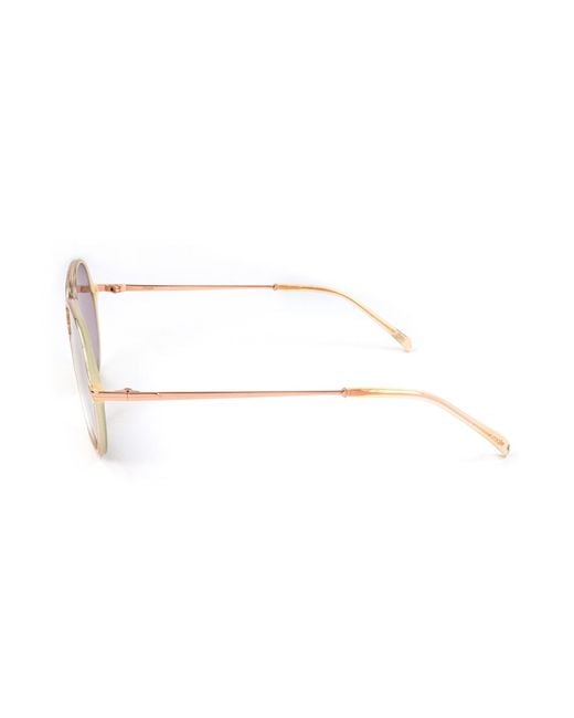 Maje White Geometrically Framed Sunglasses