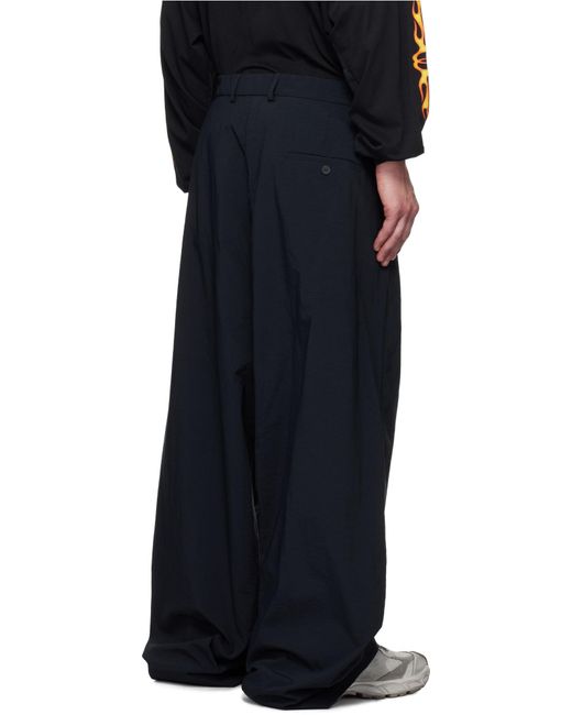 Balenciaga Black Straight-Leg Pants for men