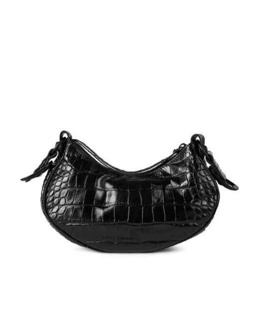 Balenciaga Black Logo Shoulder Bag