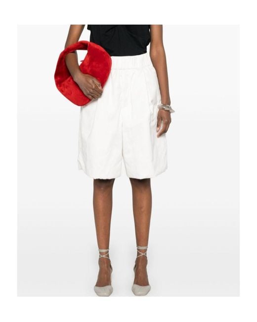 Dries Van Noten White Plato Shorts for men