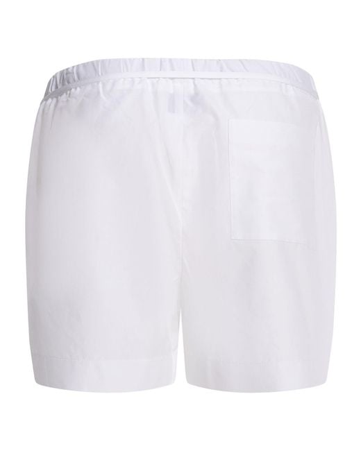 Loulou de Saison White Malone Drawstring Shorts