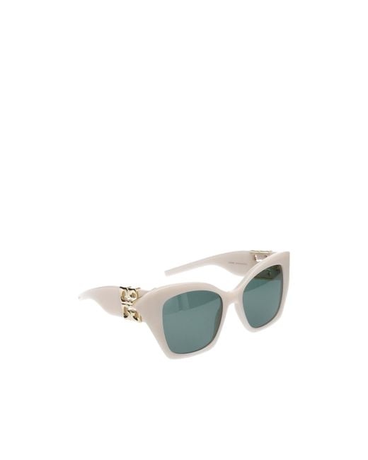 Givenchy Blue Eyewear Cat-Eye Frame Sunglasses
