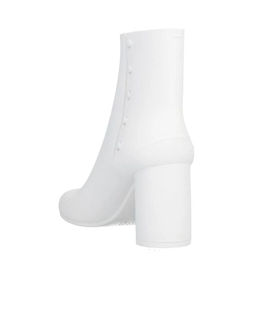 Maison Margiela White Plain Colour Ankle Boot