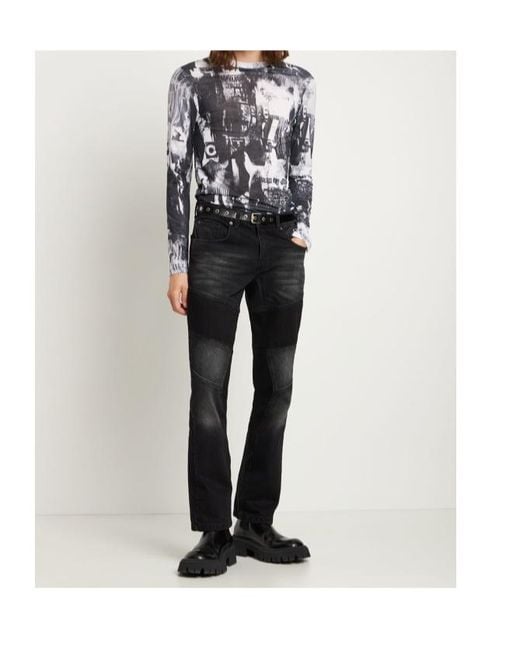Jaded London Black Straight Jeans for men