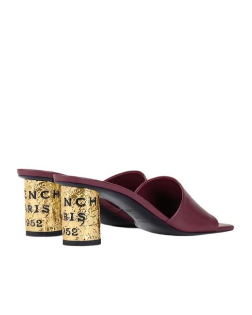 Givenchy Purple Tape Heeled Mules