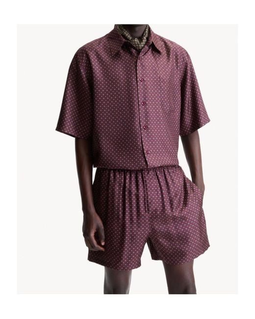 Saint Laurent Purple Shirt for men