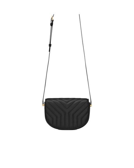 Saint Laurent White Joan Quilted Shoulder Bag