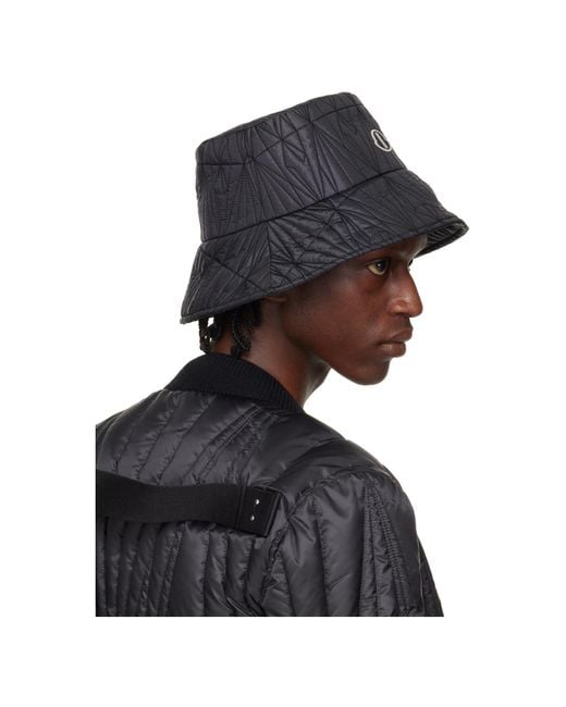 Moncler Brown Collaboration Embroidered Logo Bucket Hat for men