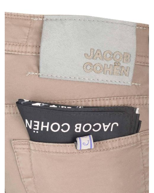 Jacob Cohen Natural Nick Mid-Rise Slim-Fit Trousers for men
