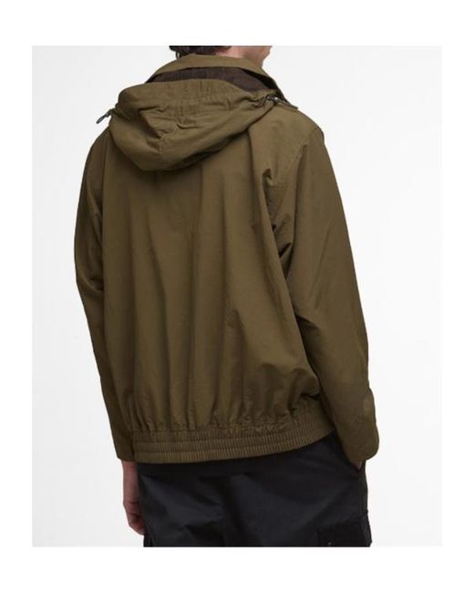 Barbour Green Re-Engineered Flight Bedale Showerproof Jacket for men
