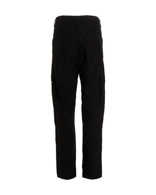 Marcelo Burlon Black County Of Milan Logo-Embroidered Cargo Pants for men