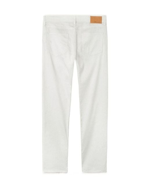 Loro Piana White Quarona Pants for men