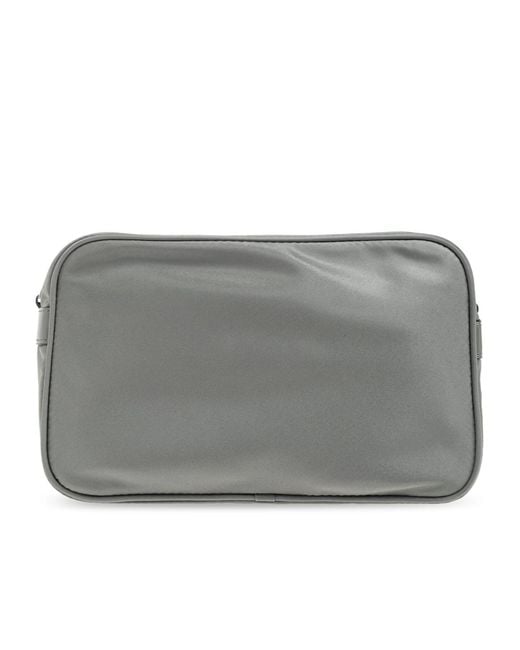 Tory Burch Gray Virginia Zipped Shoulder Bag