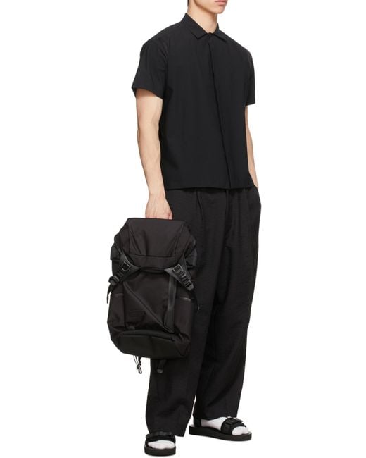 Master Piece Black Logo Backpack for men