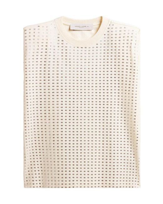 Golden Goose Deluxe Brand Natural Embellished Sleeveless Top
