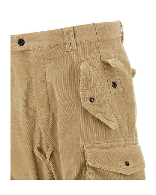 DSquared² Natural Casual Trousers With Belt Loops for men