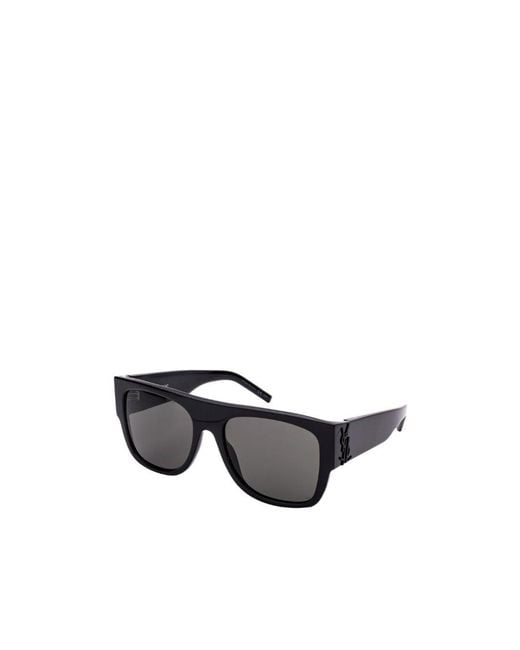 Saint Laurent Gray Logo Sunglasses for men