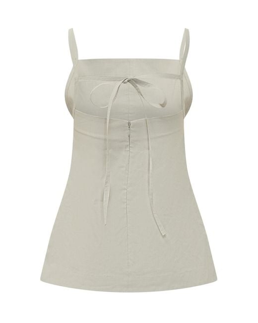 Studio Nicholson Gray Raddle Apron Top