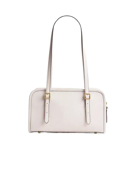 COACH White Swing Zip Bag