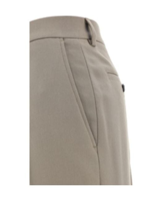 AMI Gray Ami Straight-Leg Tailored Pants