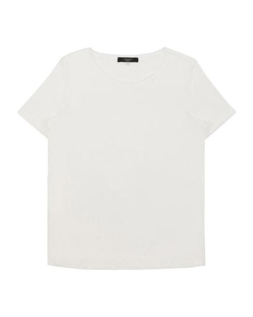 Weekend by Maxmara White T-Shirt With Round Neck And Short Sleeves