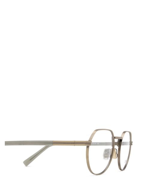 Zegna White Erz Round Glasses for men