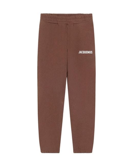 Jacquemus Brown Cotton Sweatpants for men