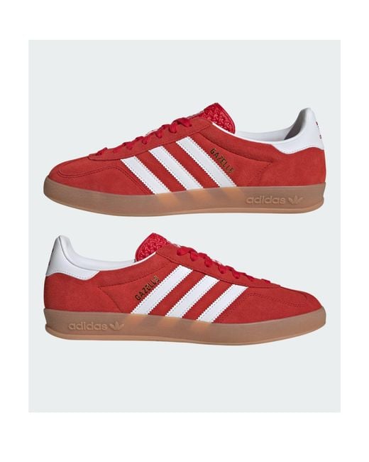 Adidas Originals Red Vintage Lowtop Sports Sneakers for men