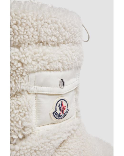 Moncler Gray Gaia Pocket Detailed Padded Boots