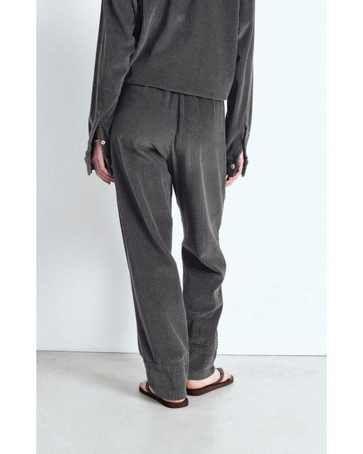 American Vintage Gray Elastic Waist Casual Pants