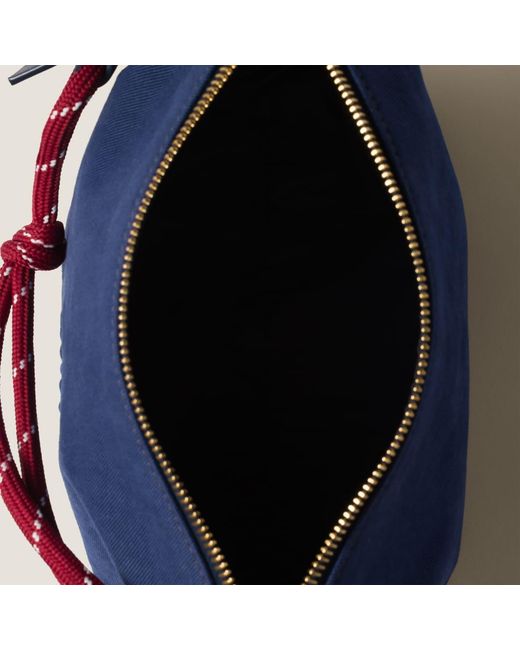 Miu Miu Blue Gabardine Sachet