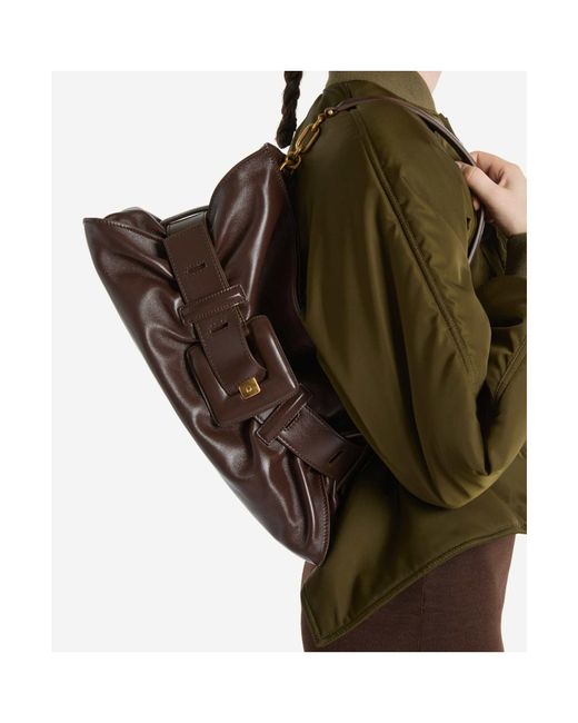 Balmain Brown Anthem Medium Bag