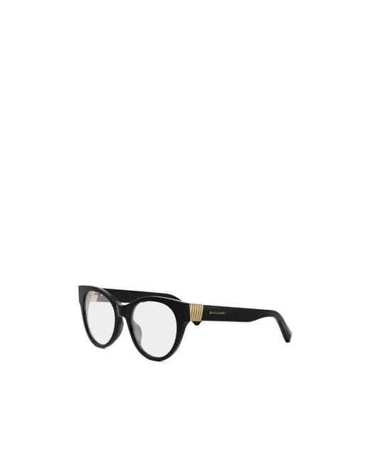 BVLGARI White Bulgari Pantos-Frame Glasses