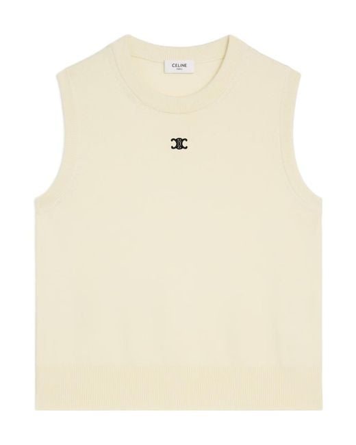 Céline Natural Wool Vest