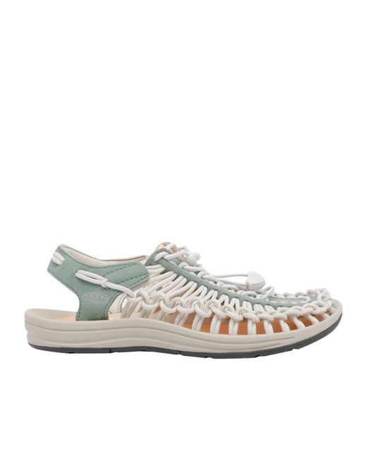 Keen White Uneek Woven Sandals